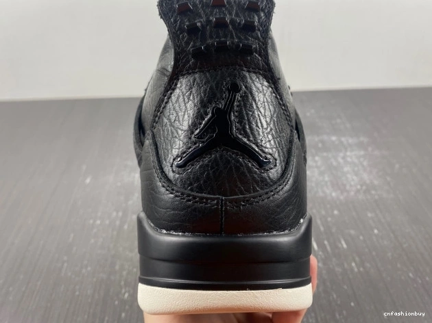 Black Jordan 4 819139-010 Retro Hair Pony 0824